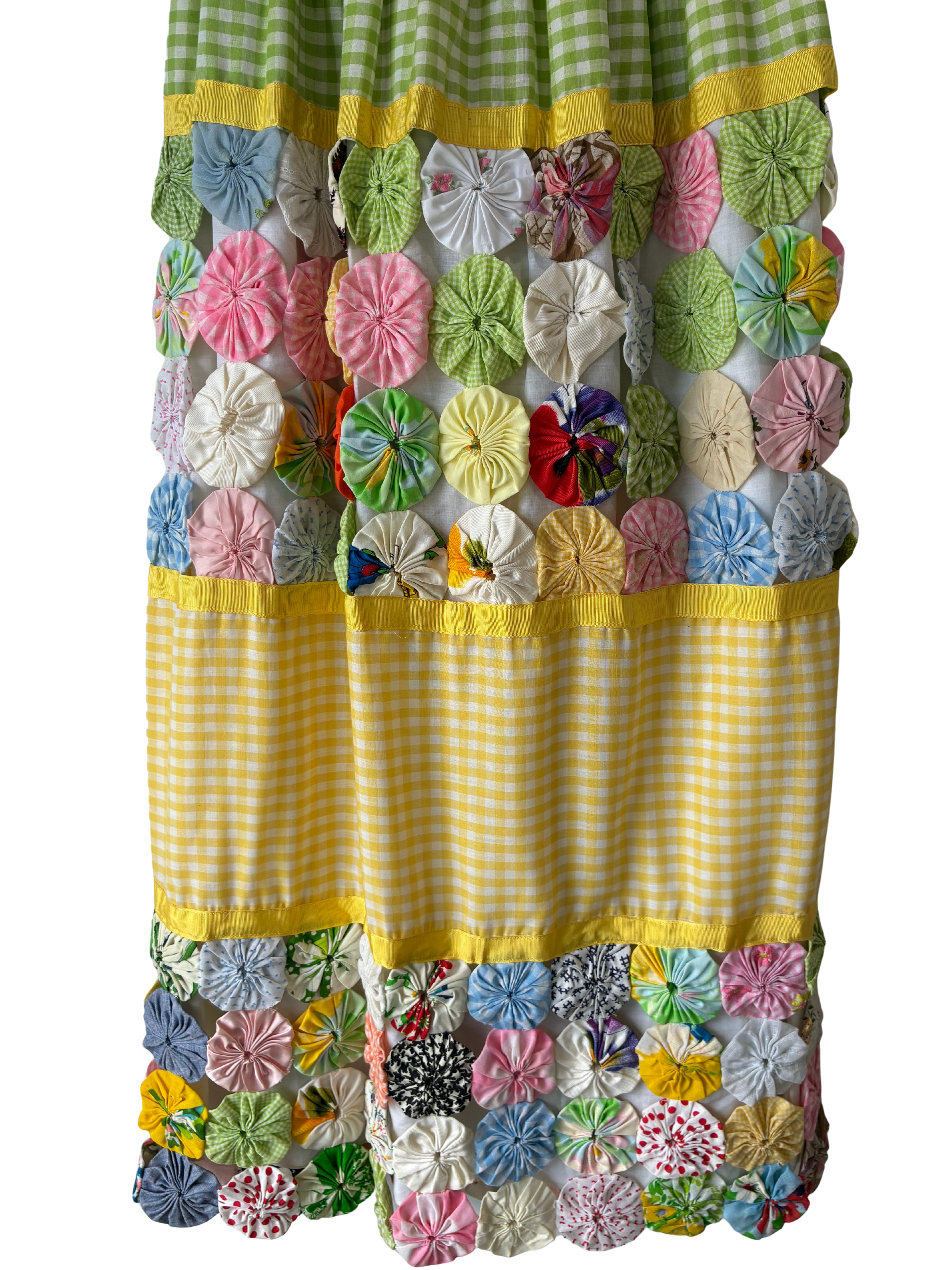 Vintage Yo Yo Quilt Maxi Skirt – The Curatorial Dept display picture 1