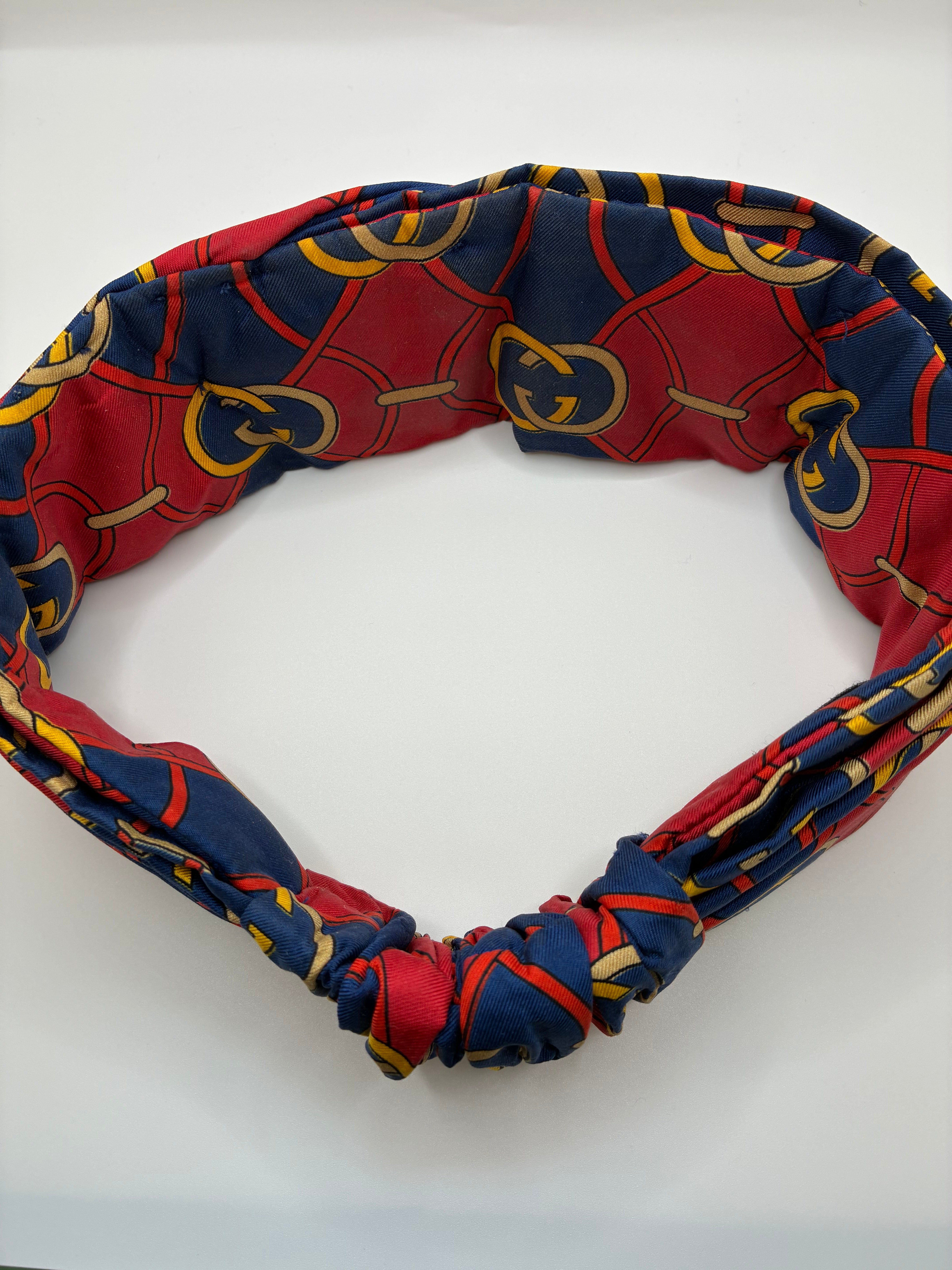 Gucci GG logo-print silk headband Gucci Silk Monogram Flora Print Headband M Pink 1666813  main image 2