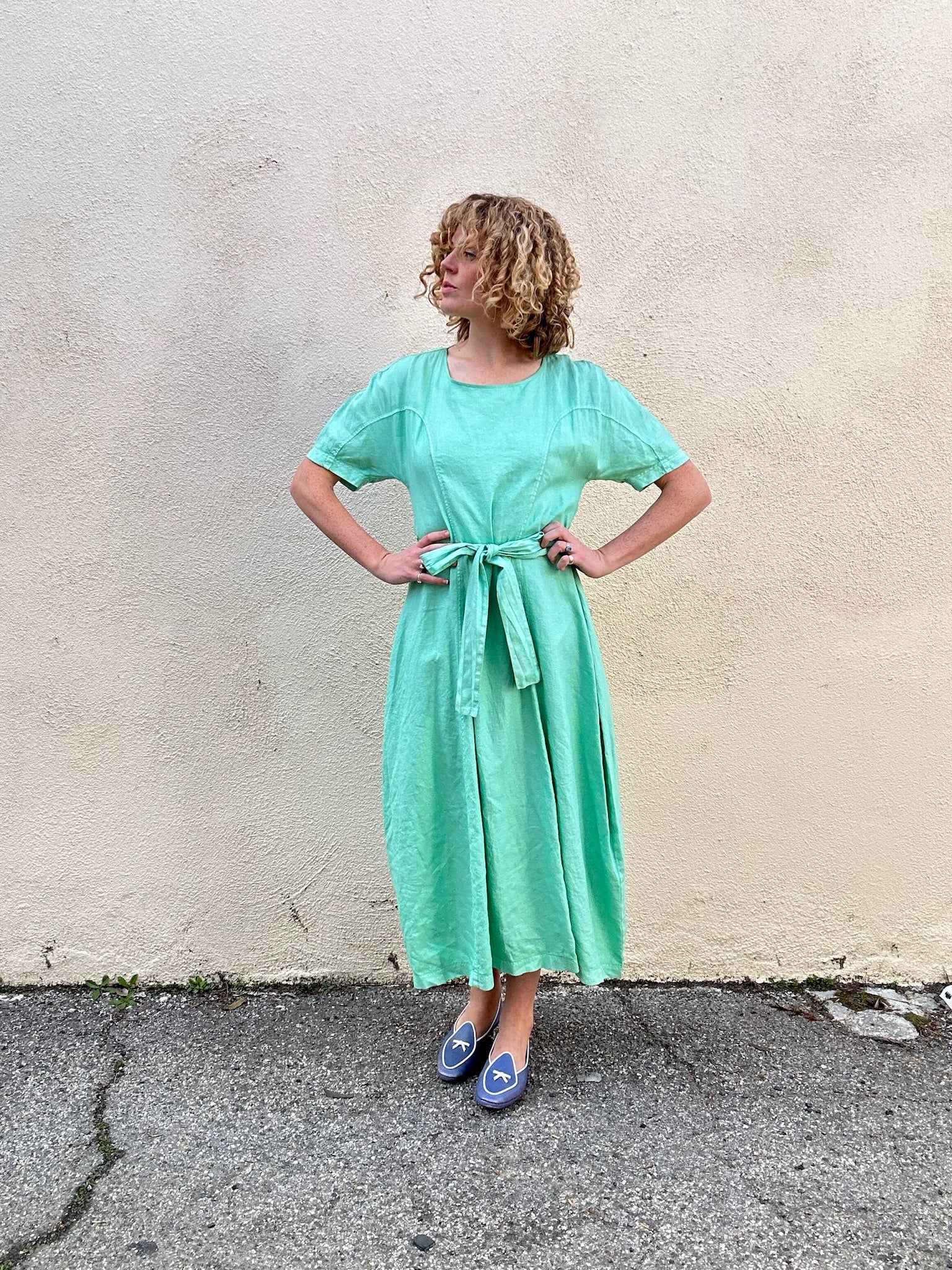 Henrik Vibskov Again Dress in Jade Green – The Curatorial Dept.