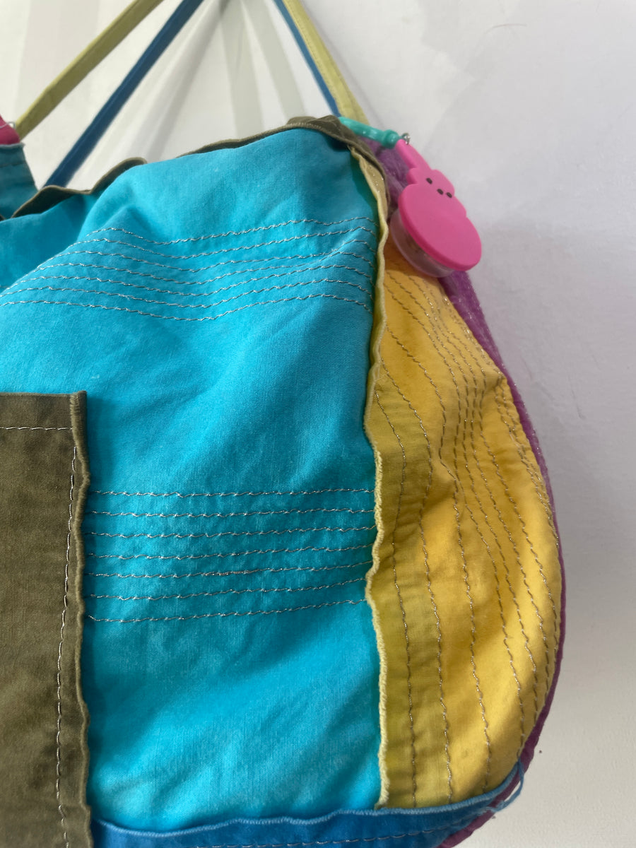 バッグ tricot COMME des GARCONS ENAMEL HAND BAG COMME des GARCONS Tricot Tote Bag Deer Horn Leather Denim