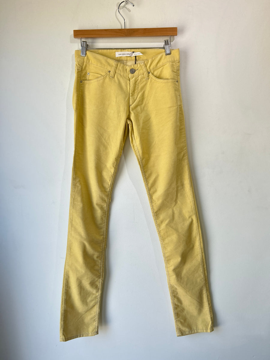 Isabel Marant Yellow Corduroy Pants – The Curatorial Dept.