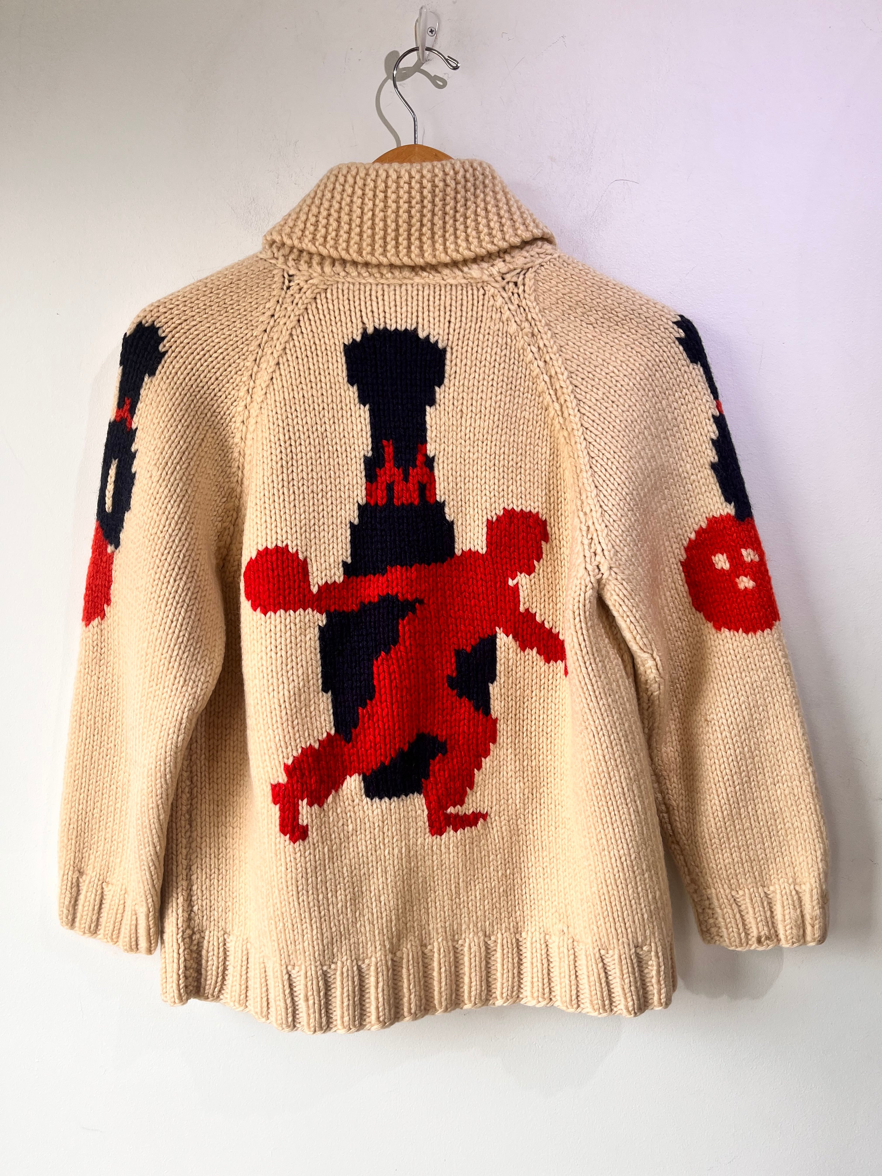 Vintage Cowichan Bowling Motif Sweater – The Curatorial Dept.