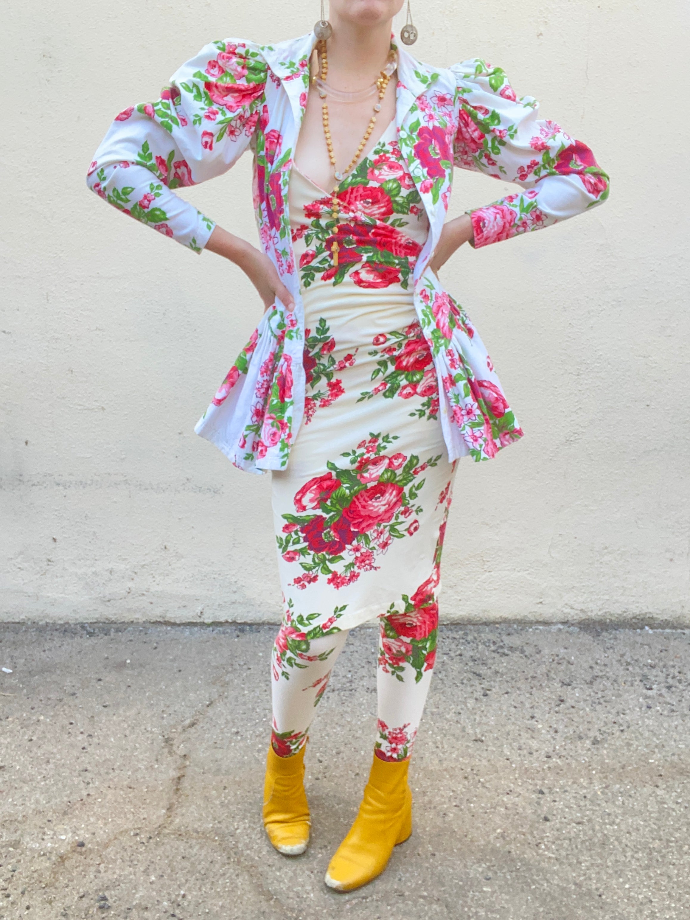 Vintage Betsy Johnson Punk Label Floral 3-Piece Set – The