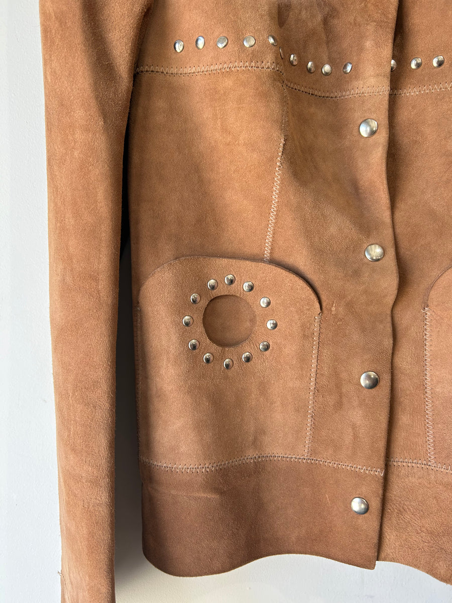 Vintage La Maison Du Daim Studded Suede Jacket – The Curatorial Dept.