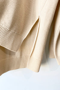 Arje Cream Silk Blend Sweater