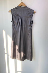 Vintage Miu Miu Grey Silk Dress