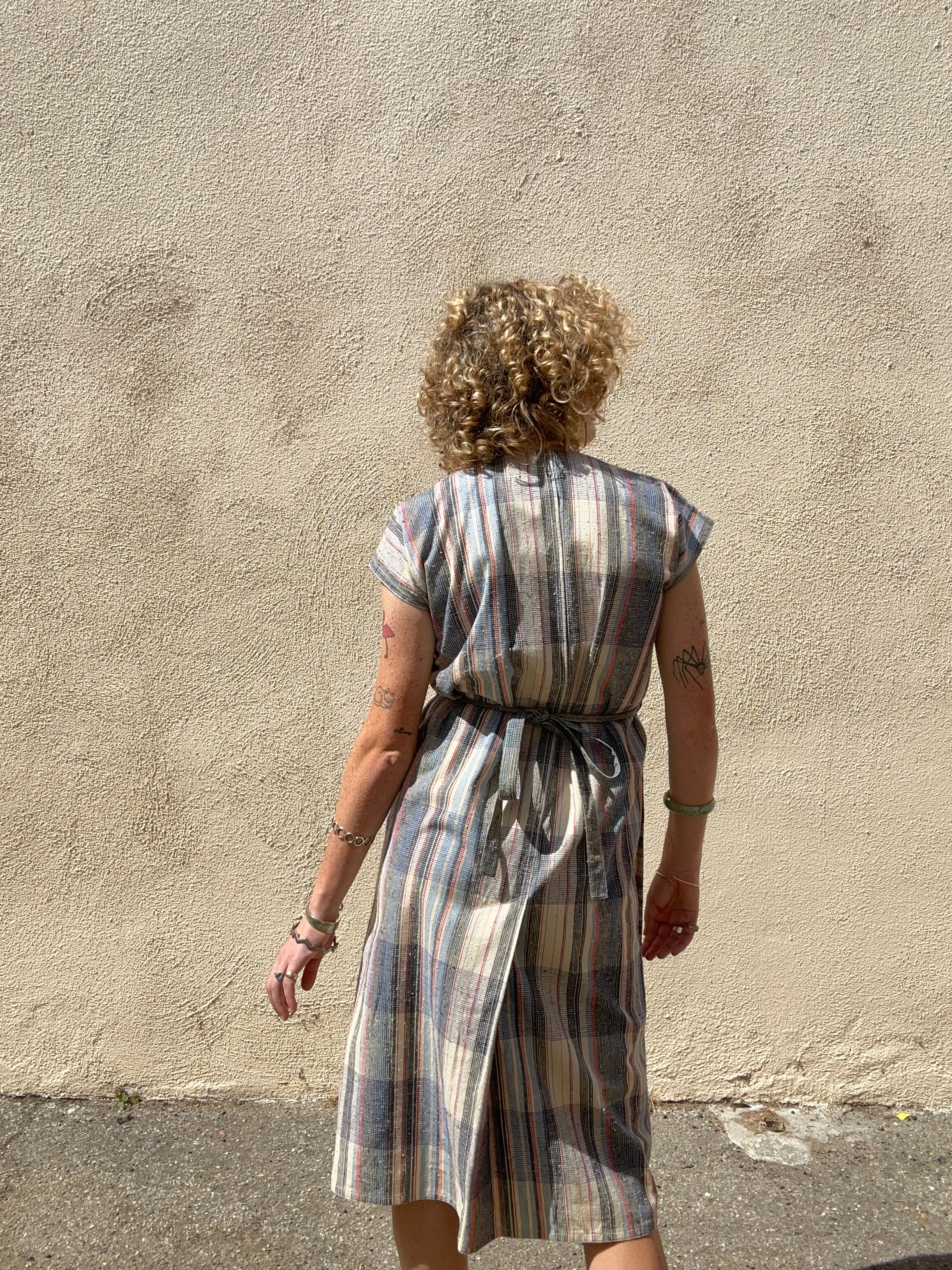Vintage 70s Rare Issey Miyake Striped Dress – The Curatorial Dept.