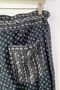 Isabel Marant Black White Cotton Pants