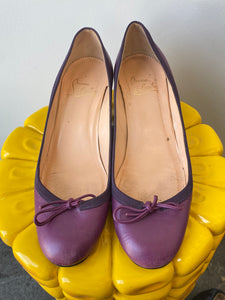 Christian Louboutin Purple Wedges