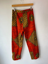 Orange Geometric Print Pants