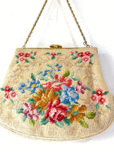 Martha Klein Vintage Needlepoint Pastel Purse