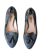 Miu Miu Navy Sparkle Loafers