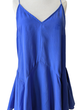 Zimmerman Royal Blue Silk Spaghetti Strap Mini Dress