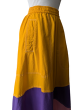 Bis Bis Orange, Purple, and Pink Block Color Skirt