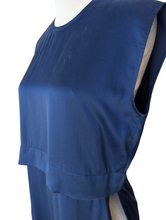 Helmut Lang Teal Blue Silk Top As-Is
