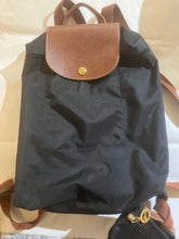 Longchamp Black Backpack with Makeup Bag (2 pc.)