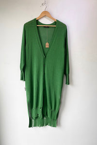 Y's Yohji Yamamoto Green Long Cardigan