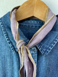 Late Sunday Afternoon Lavender Linen Neck Scarf