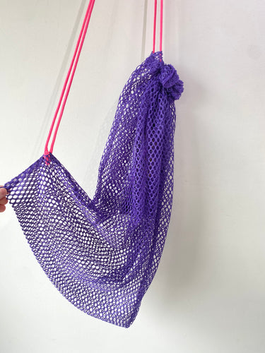 Marc Jacobs Purple Mesh Beach Bag