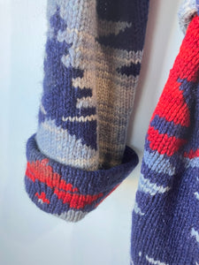 Vintage Lauren Ralph Lauren Hand Knit Wool Cardigan