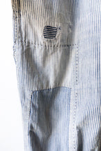 Vintage Big Smith Striped Repaired Overalls