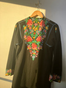 Vintage Subhana Kashmiri Embroidered Robe
