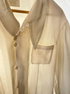 Vintage Matsuda White Shirt With Asymmetrical Collar