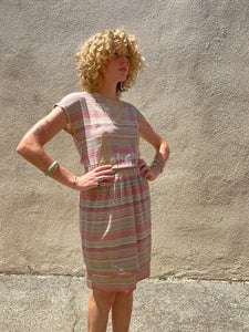 Vintage Chloe Striped Silk Dress