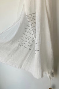 Agnes B White Scarf