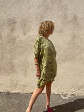 Vintage 80s Issey Miyake Yellow Striped Dress