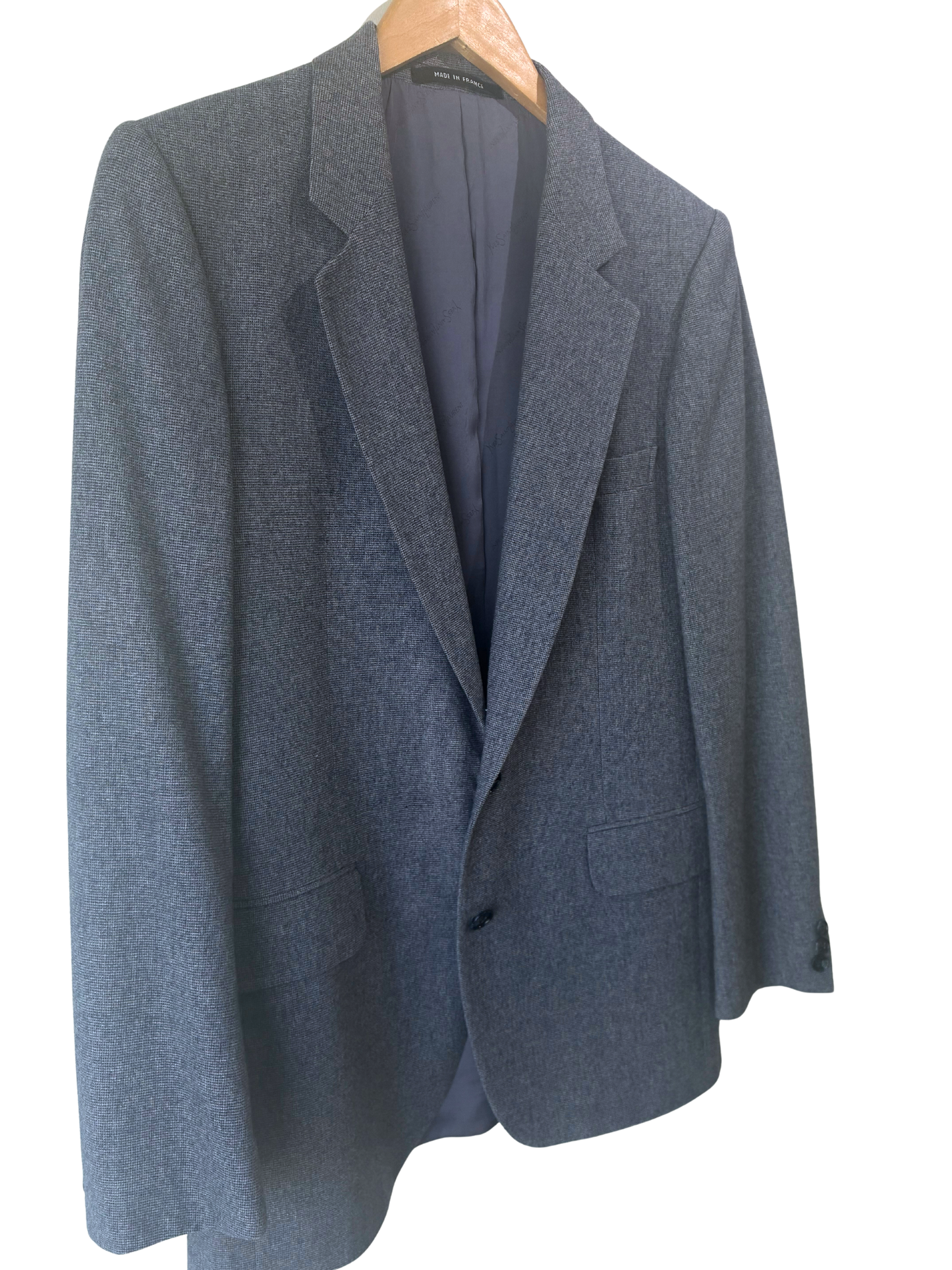 Vintage Yves Saint Laurent Blue Blazer - The Curatorial Dept.