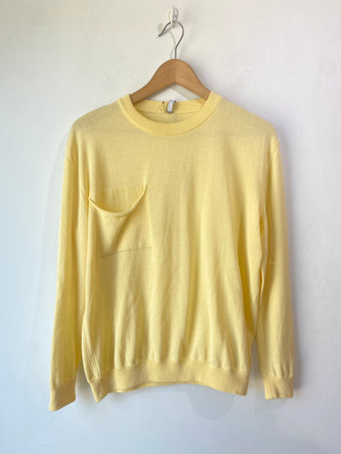 Sara Lanzi Yellow Cotton Sweater