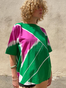 Vintage 1970s Issey Miyake Green Top