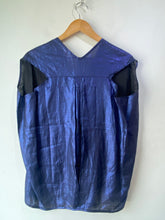 Zero +  Maria Cornejo Blue Metallic Top