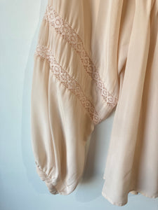 Ulla Johnson Cream Silk Puff Sleeve Top (as is)