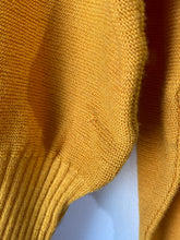 Vintage Chaumiere aux Tricots Mustard Sweater