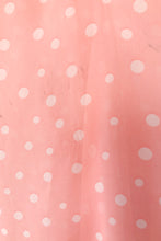 Vintage Oscar de la Renta Pink Polka Dot Robe