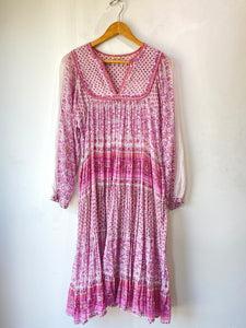 Matta Pink Block Print Dress