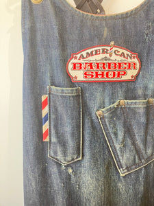 Vintage American Barbershop Denim Apron
