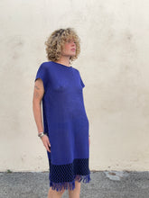 Vintage Issey Miyake Blue Knit Dress