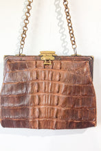 Vintage Brown Crocodile Purse