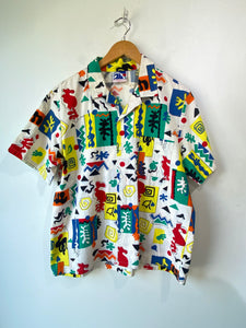 Vintage 80s Pipeline USA Colorful Shirt