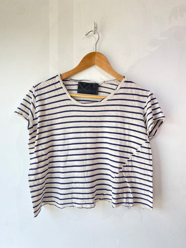 Jenni Kayne Striped Cropped Tee