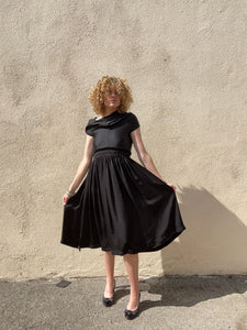 Comme des Garcons 2011 Black Dress with Cape