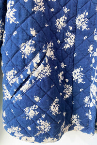 Tavin Indigo Floral Quilted Jacket