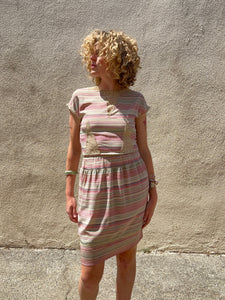 Vintage Chloe Striped Silk Dress