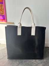 Agnes Baddoo Black and White Large Leather Bag