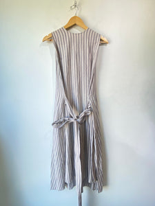 Doen Striped Raw Silk Tunic Dress