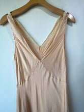 Vintage Yolande Antique Pink Silk Bias Cut Slip Dress