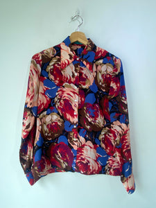 Vintage Cacharel Floral Silk Blouse